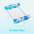 thumbnail image 4 of Joyfy 2 Packs Inflatable Pool Float Hammock, 4 in 1 Pool Floaties for Adults, Swimming Pool Accessories (Saddle, Lounge Chair, Hammock, Drifter) for Pool, Beach, Outdoor, 4 of 10