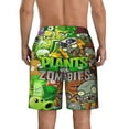thumbnail image 4 of Plants Vs Zombies Men's Swim Trunks Quick Dry Board Shorts Bathing Suit Swimsuits Beach Shorts, 4 of 8