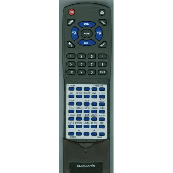 Replacement Remote for Yamaha WA164100, RAV246, YHT700, YHT540, RXV440, HTR5650, HTR5640, YHT440, YHT740, RXV540