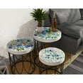 thumbnail image 5 of Spring Forget-Me-Nots Accent Table | Farmhouse Floral Side Table for Patio, 5 of 8