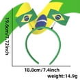 thumbnail image 2 of 1pc Football Fan Party Decoration Mini Flag Headband, J, for Sports Events, Concerts, Gatherings, 2 of 2