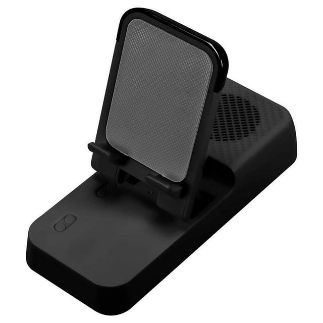 MesaSe Haut-Parleur Bluetooth Support de Téléphone 2 en 1 Haut-Parleur Sans Fil de Bureau avec Support de Téléphone 1200mAh Antidérapant Réglable pour Téléphone Mobile Tablette