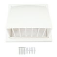 thumbnail image 2 of Exhaust Fan Cover, 100mm Inclined Easy Installation PVC Material Exterior Wall Vent Cover  for Kitchen, 2 of 7