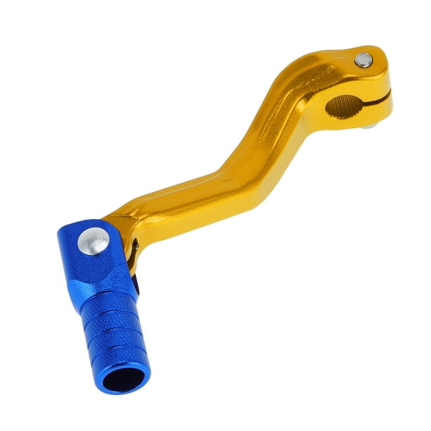 Palanca de cambio de motocicleta plegable para Kayo T2, aleación de aluminio, palanca de cambio dorada con cabeza azul