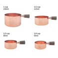 thumbnail image 4 of Measuring Cups and Measuring Spoon Scoop Wooden Handle Kitchen Measuring Tool, 4 of 5