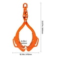 thumbnail image 6 of KFFKFF 28in Timber Lifting Claws, Quadruple-Pronged Log Claws, Sturdy Steel Wood Grapple, 1000LBS Hoisting Power, Rotating Wood Grasper, Eagle-Inspired Design, Timber Dragging Claws, 6 of 9