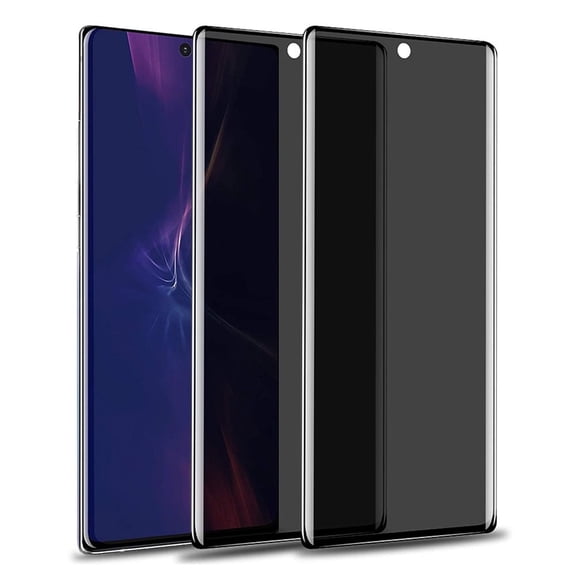 ZYQEEE 2 Pack Privacy Screen Protector for Samsung Galaxy S20 Ultra 6.9", Anti-Spy Tempered Glass, Bubble-Free, Easy Install