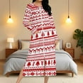 thumbnail image 4 of Christmas Zip Robes for Women Long,Elk Snowflake Pajama Dresses Long Sleeve Housecoats Pockets Nightgown Plus Size Loungewear Full Length Housecoat, 4 of 9