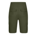 thumbnail image 6 of LONKITO Mens Cargo Shorts Elastic Waist Outdoor Fishing Hiking Shorts with Pockets Solid Color Casual Work Clothes, Size M, 6 of 8