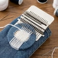 thumbnail image 4 of Yippzo Knit Patch Kit – Small Darning Loom for Visible Mending, Speedweve Darning Loom Style Tool, Portable Knit Patch Tool & Mending Loom Machine for DIY Art Repair, 4 of 7