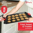 thumbnail image 5 of Perlli Baking Pan Set 6-Piece Carbon Steel Bakeware for Kitchen with Red Silicone Handles, 5 of 7