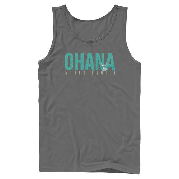 Mens Lilo & Stitch Bold Ohana means Family Tank Top