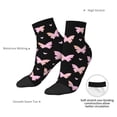 thumbnail image 6 of Fuzoiu Gradient Butterfly Print Adult Socks, Crew Moisture-wicking Socks, Unisex Cushion Crew Socks,Casual Sports Ankle Socks, 6 of 7