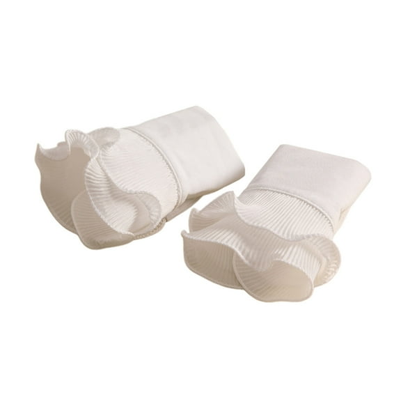 Detachable Shirt Pleated Sleeve False Cuffs Solid Color Pleated Layered