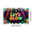 3C, variant on Neon Theme Glow Party Banner Colorful Design for Dance Party Indoor Event Celebration
