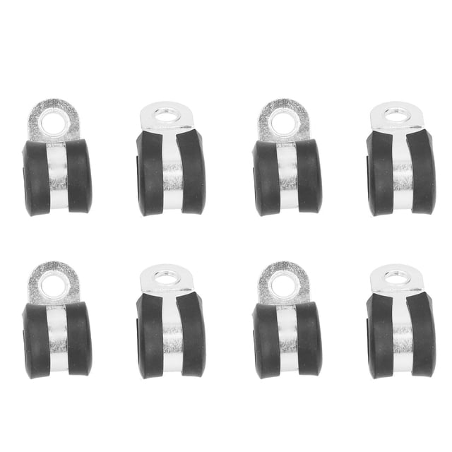 Coussin en Caoutchouc Pinces de Tuyau, 20pcs R Type Pince R Type Clip Câble de Fixation R Type Pince Fiabilité Ultime