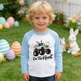 thumbnail image 2 of Aihuaihua Toddler Boys Easter Shirts Bunny Graphic Long Sleeve Crew Neck Raglan T-Shirt Funny Rabbit Tops, 2 of 6
