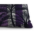 thumbnail image 2 of Simply Daisy, 20" x 20" Thin Stripe Palm, Stripe Print Outdoor Pillow, Purple, 2 of 2