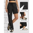 thumbnail image 3 of baleaf Women's Hiking Pants 29'' Convertible Zip-Off Pants with 6 Pockets Water Resistant Lightweight Quick Dry UPF 50+ Black L, 3 of 7