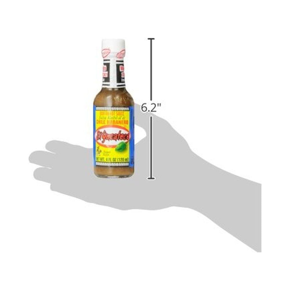 El Yucateco Habanero Verde XXtra Hot Sauce, 4 Ounce (Pack of 6)