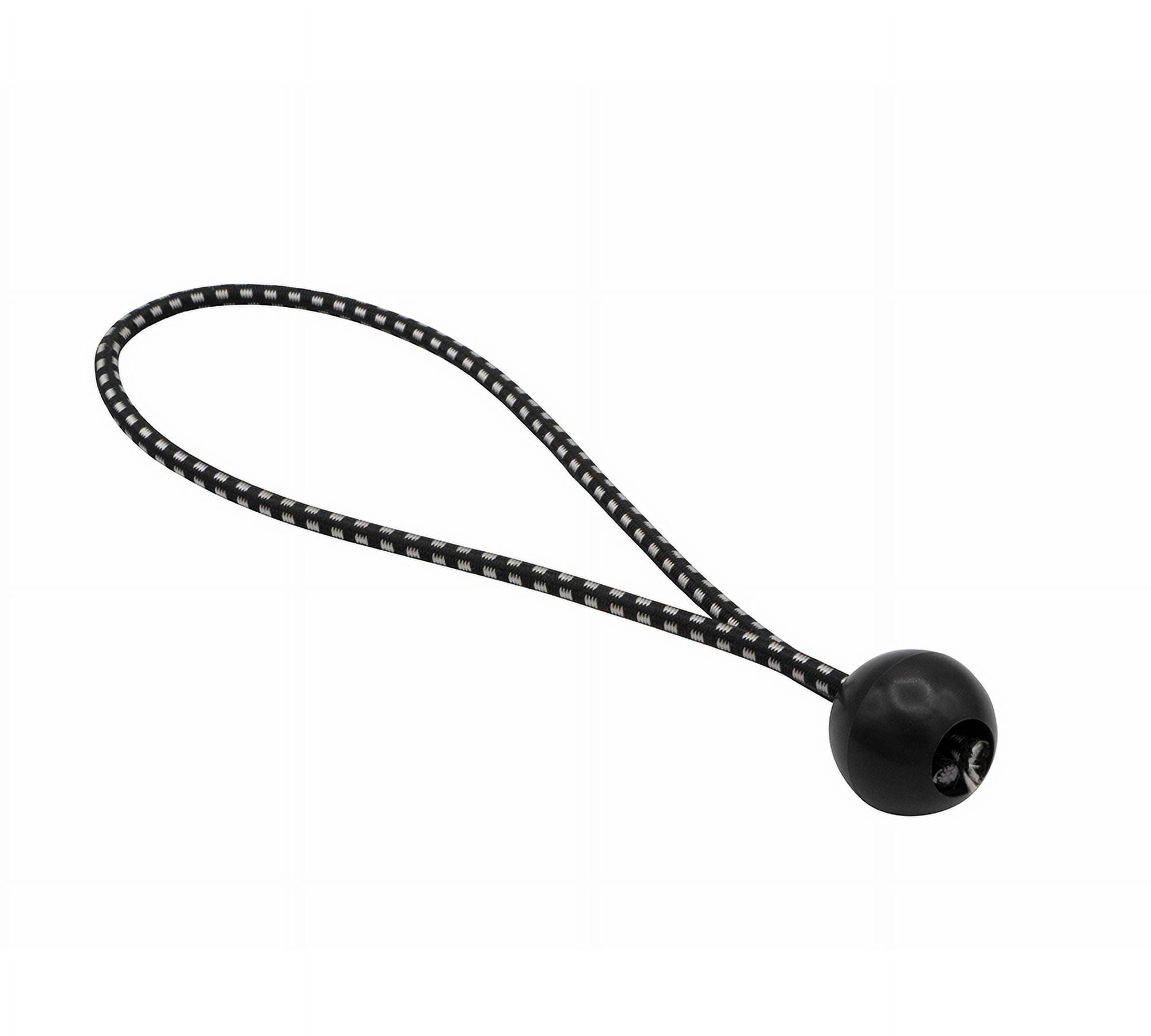 (250 Pcs) 9 Inch Ball Bungee Cords for Tarp Tie Down - Heavy Duty Canopy Bungee Loop Cords w/ Balls for Camping, Shelter, Cargo, Tent Poles (5 MM Thick)