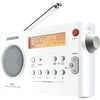 Sangean Portable AM/FM Radio, White, PR-D7