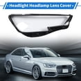 thumbnail image 2 of Unique Bargains Headlight Lens Cover Headlight Headlamp Lense Clear Lens Cover for Audi A4 2016-2019 Black,Clear Pc 1 Pc Front Right Car, 2 of 6