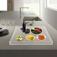thumbnail image 5 of TFCFL Large Acrylic Food Serving Tray with Handle Countertop Organiser Clear Rectangular Tray for Coffee Table, 5 of 18