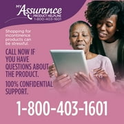 (4 pack) Assurance Womens Incontinence and Postpartum Underwear, XXL, Maximum Absorbency, 19 Count