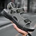 thumbnail image 6 of Men Summer Sport Sandals Athletic Beach Water Hiking Shoes Comfort Breathable Casual Non-slip Indoor Outdoor Sandal, 6 of 17