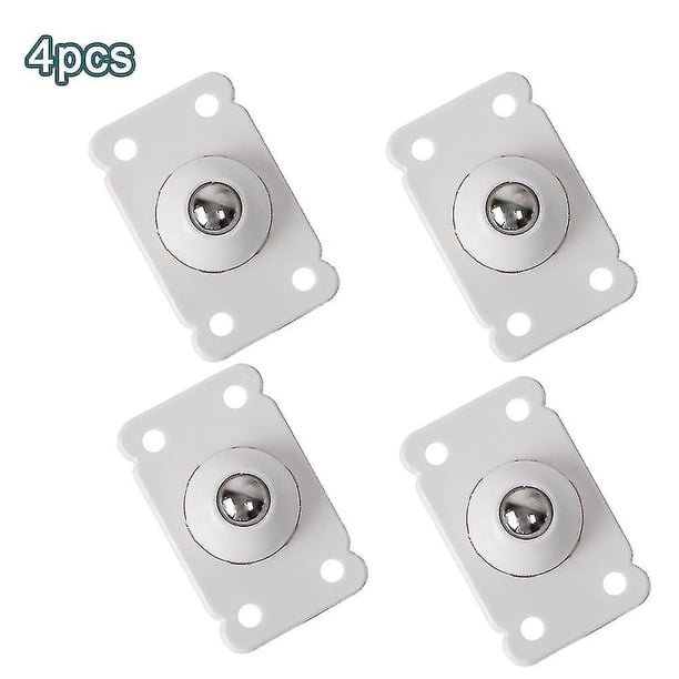 4 Uds Mini ruedas autoadhesivas rotación de 360 grados rueda Universal de acero inoxidable Mini ruedas giratorias