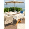 thumbnail image 4 of Easter Bunny Outdoor Tablecloth - 60x102 Inch Rectangle Dining Table Cover, Cartoon Carrots Cute Rabbits Sketch Yellow Waterproof Outdoor Table Cloth with Umbrella Hole & Zipper for Picnic/Patio, 4 of 7