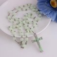 thumbnail image 2 of SAILING Rosario de plástico que brilla en la oscuridad, collar luminoso noctilucente, joyería religiosa para fiesta, 2 of 5