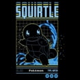 thumbnail image 2 of Men's Pokemon Squirtle Retro Grid  Graphic Tee Black X Large, 2 of 5
