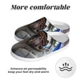thumbnail image 6 of Balery Astronaut in Outer Space Pattern Women's Fuzzy Memory Foam Slippers Fluffy Winter House Shoes Indoor and Outdoor-42/43, 6 of 7