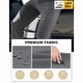 thumbnail image 3 of 2-Pack PULI Men’s Golf Pants Stretch Classic Fit Waterproof Tapered Work Casual Hiking Pants with Pockets, 3 of 6