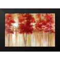 thumbnail image 2 of Nan 14x11 Black Modern Framed Museum Art Print Titled - Red Trees, 2 of 5