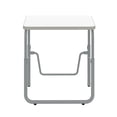 thumbnail image 3 of Pemberly Row Metal Height Adjustable Student Desk Pendulum Bar in White, 3 of 5