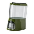thumbnail image 3 of Contenedor para almacenar arroz, cubo para granos con tapa transparente, contenedor para almacenar alimentos secos verde, 3 of 9