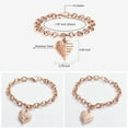 thumbnail image 2 of Cremation Bracelet for Ashes Cremation Jewelry Heart Urn Ashes Bracelet with Angel Wings Keepsake Urn Memorial Ash Jewelry, 2 of 7
