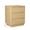 Natural, variant on Hommoo Modern Wood 3-Drawer Fluted End Table Set of 2, Bedside Table Nightstand Set with Fast USB Charging Station, for Living Room,Bedroom,Office, Natural