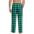 thumbnail image 4 of JGNGSHN Mens Pajama Pants Lightweight Lounge Sleep Plaid Bottoms with Pockets Drawstring, 4 of 5