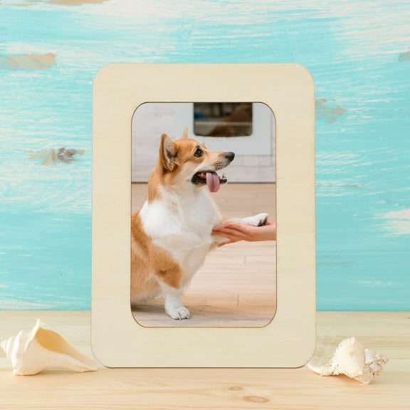 LIFKOME WORGEOUS 6 Pcs Wood Picture Frames Unfinished Paintable Photo Frame for Family Photos and Postcards