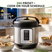 Beddle Electric Pressure Cooker 6 Quart Instant Cooker Multi-Function Rice Cooker, Slow Cooker, Steamer & Stainless Steel Pot