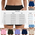 thumbnail image 3 of Nmnitkp Shorts for Women 2-in-1 Quick Dry Running Shorts, Squat Proof Athletic Workout Shorts with Built-in Liner, Elastic Waist & Pockets for Yoga, Biking, Summer Casual Beige,3XL, 3 of 9