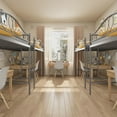 thumbnail image 4 of Twin Loft Bed – 400 Lbs Heavy Duty Metal Loft Bed with Ladder & Safety Guardrail, Space-Saving, Noise-Free, No Box Spring Needed, 4 of 8