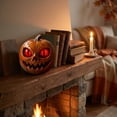 thumbnail image 5 of Yyuenw Resin Pumpkin Halloween Decoration, Hand-Painted Tabletop Figurine Ornament, Fall Harvest Home Decor for Shelf Mantel Desk, Holiday Gift, 5 of 6