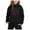 1-Black2848, variant on WOYY Girls' Sweatsuits Long Sleeve Soft Hoodie Sweatpants Outfits Tracksuit Kids 2Pcs Set, Sizes 2-13