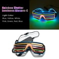 thumbnail image 3 of YJ010 Gafas LED con control de voz 3 colores Opcional Iluminar El Wire Neon Rave Gafas Twinkle, 3 of 5