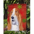 thumbnail image 3 of Carolines Treasures SS4735GF Basset Hound Drapeau de Noël Flocons de Neige Rouges et Verts - Taille Jardin, 3 of 3